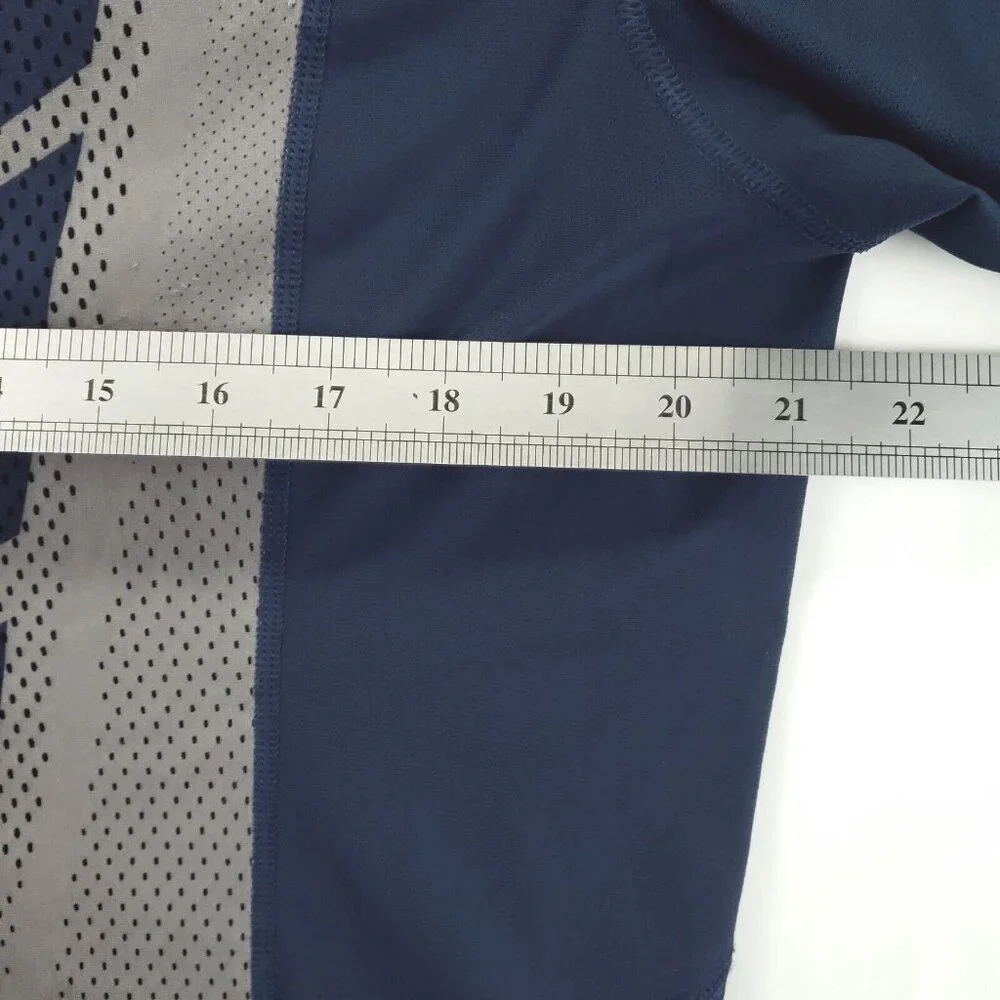 Nike Dallas Cowboys Shirt Mens Large Blue Dri-Fit Hypercool Stretch Crew Neck